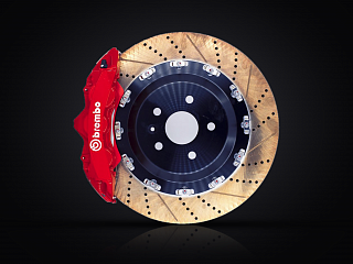 Тормозная система Ford mustang  VI передняя 6-ти поршневая Brembo