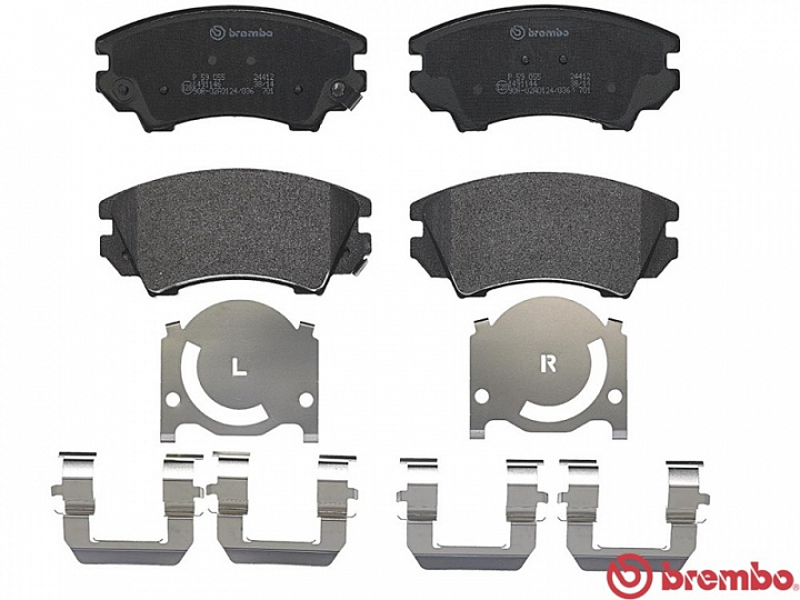 Колодки тормозные передние Brembo P 59 055